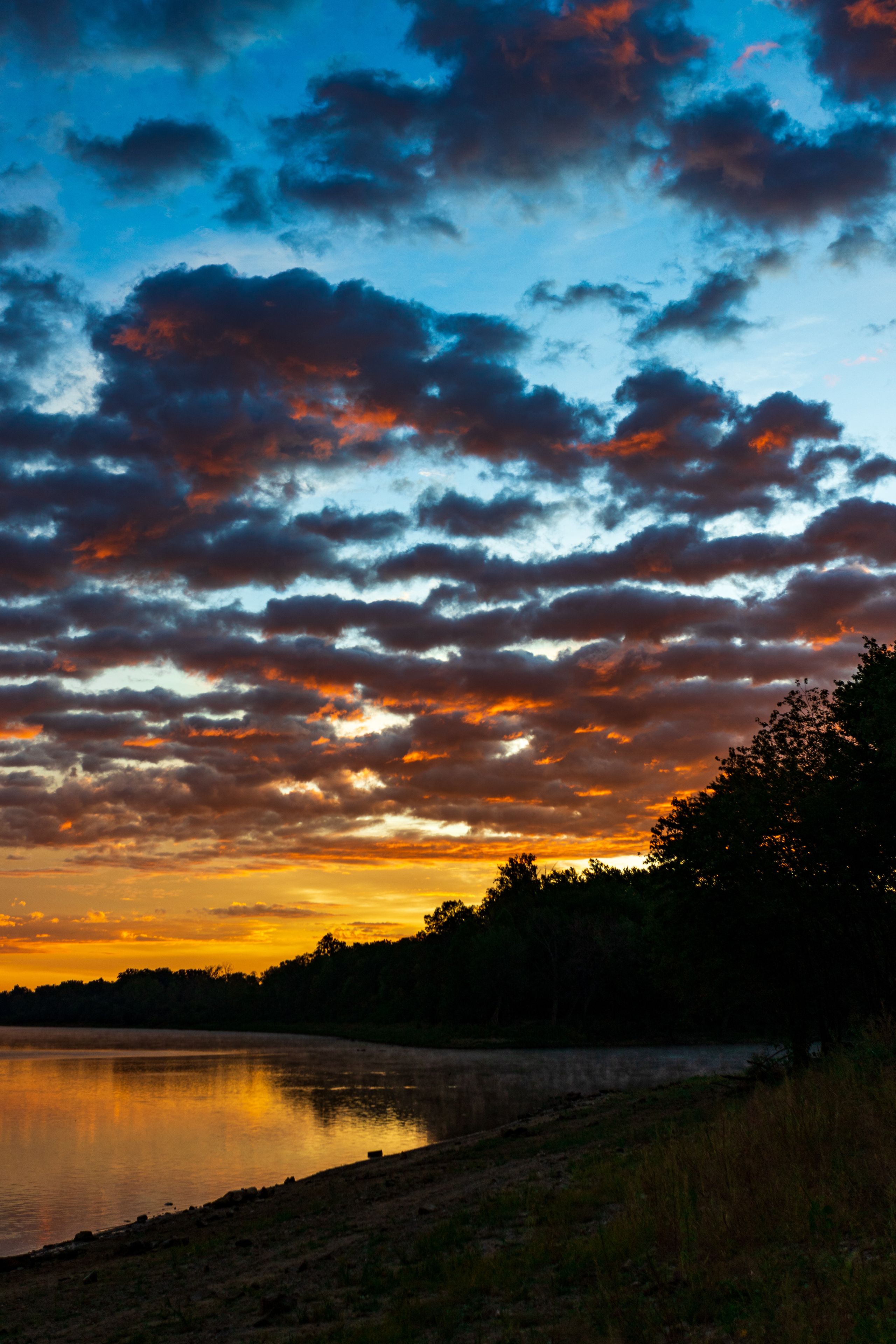 Sunrise over the Ohio River
