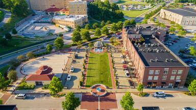 Aerial view of the Historic West Baden Springs Hotel French Lick Indiana