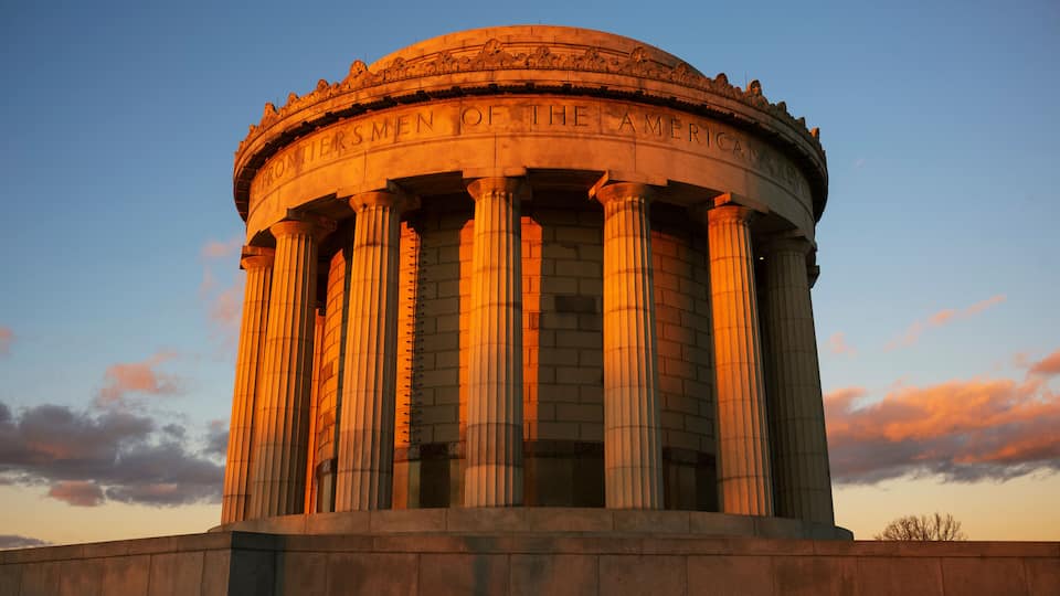 Sunset photo of George Rogers Clark National Historical Park in Vincennes, Indiana, USA