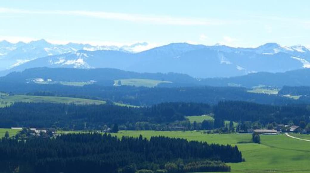 The Ammergau and Allgäu Alps seen from the mountain Blender.