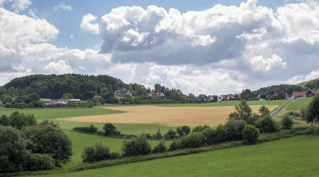 Trainmeusel, Ortsteil von Wiesenttal, Fränkische Schweiz, Ortsansicht