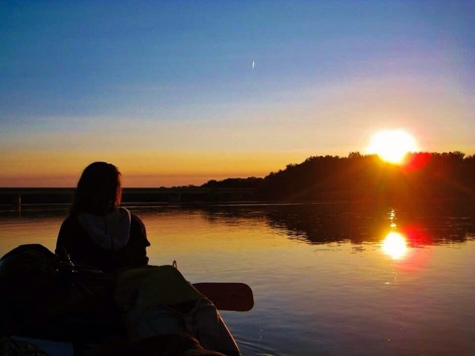 Sunset on the Wisconsin River