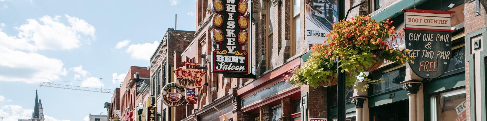 Music Row which includes street scenes and signage