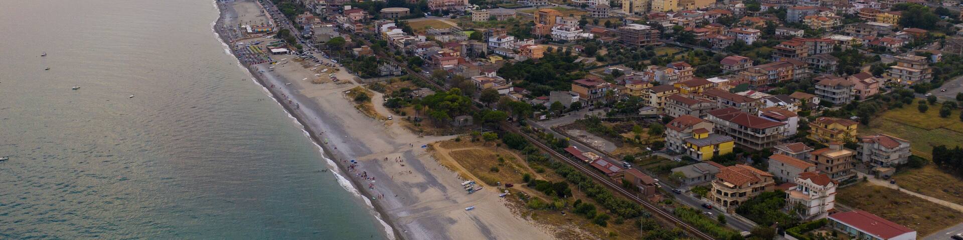 Bovalino marina, vista aerea in Calabria.