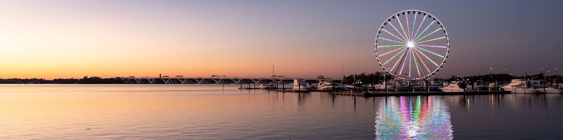 Ferris wheel at National Harbor in Maryland outside Washington DC