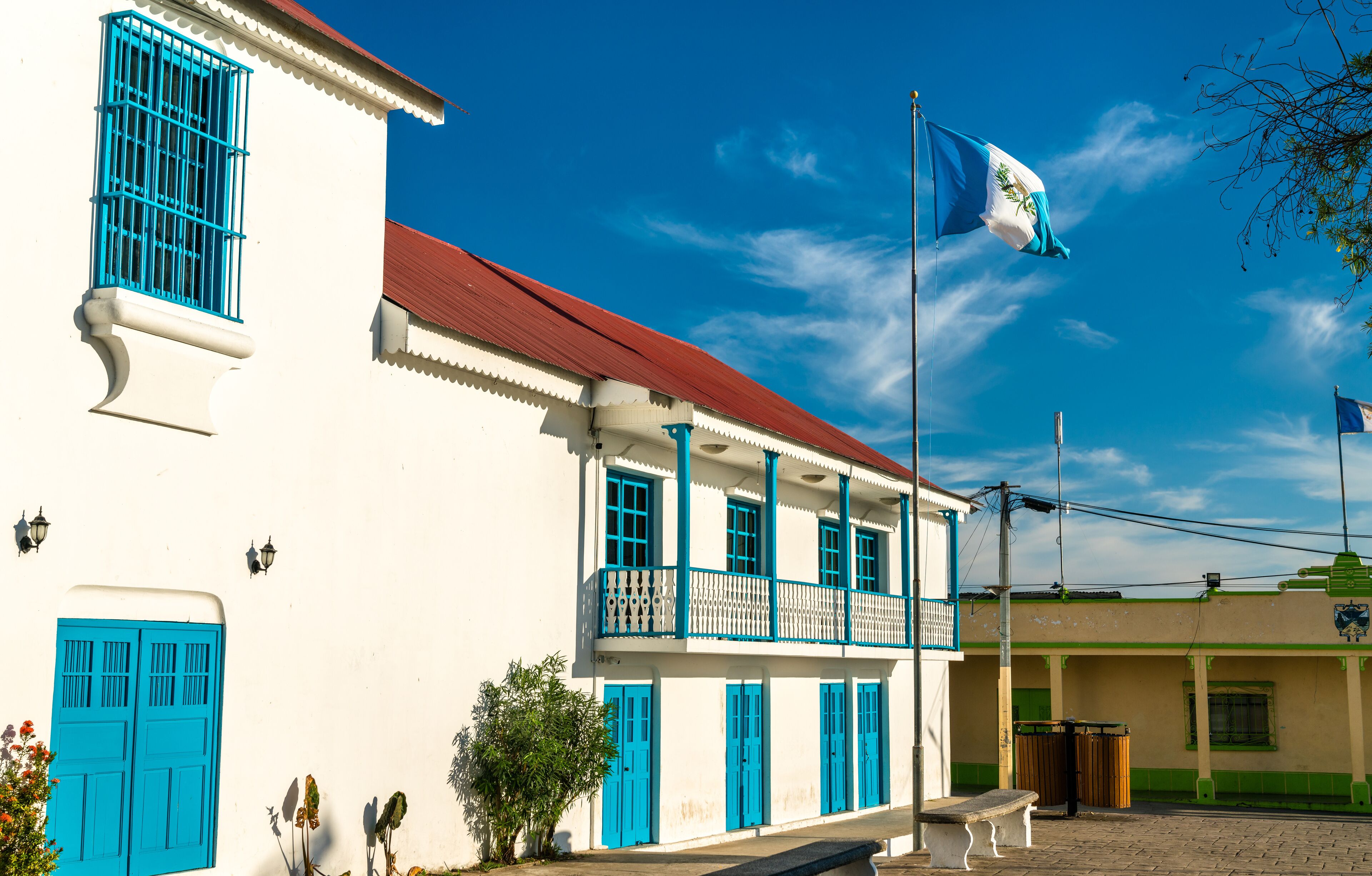 Town Hall of Flores in Guatemala