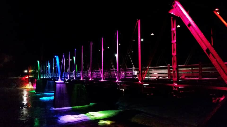 The bridge lights up every night. A beautiful park to relax and explore.
#bridge #lights #likealocal