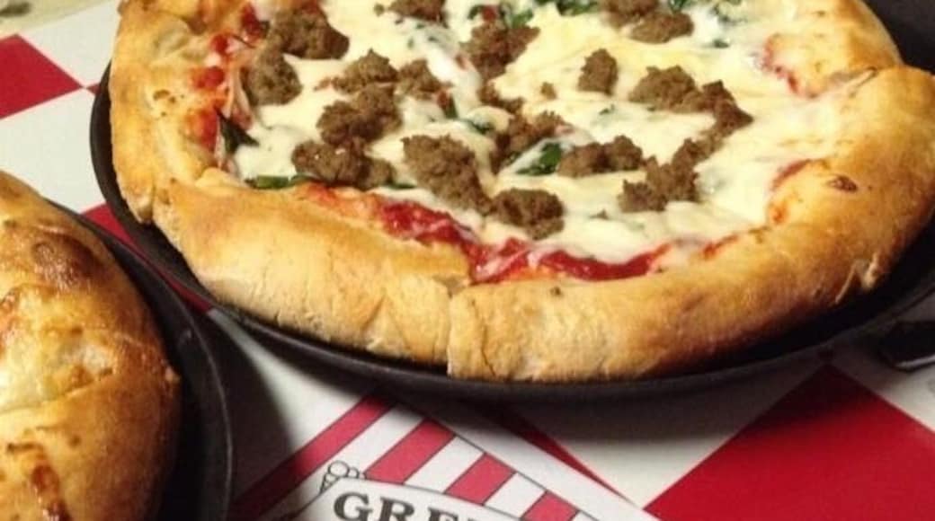 Ball State Favorite! Greeks Pizza. Chirp Chirp