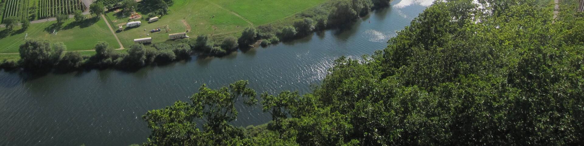 View from Prinzenkopfturm near Alf to the south-West at Punderich