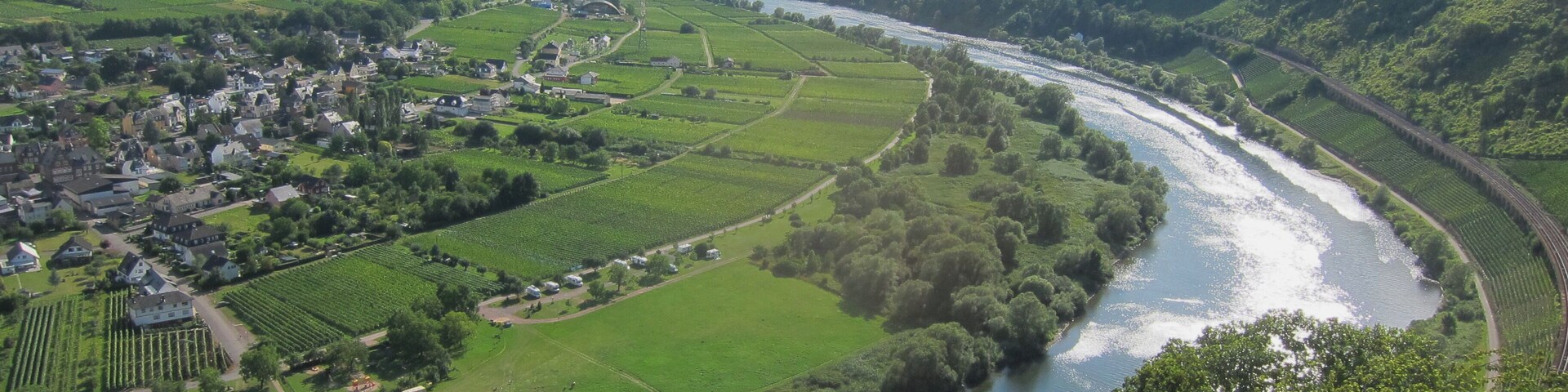 View from Prinzenkopfturm near Alf to the south-West at Punderich
