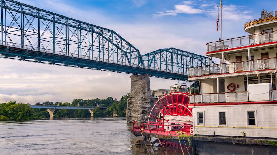 Chattanooga, Tennessee, USA riverfront.; Shutterstock ID 467992184