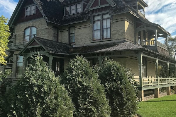 The Hearthstone Historic House Museum is a historic home in Appleton, Wisconsin, United States that has been converted into a museum. On September 30, 1882, it became the first residence in the world powered by a centrally located hydroelectric station using the Edison system.
At that time, the house was the residence of Henry James Rogers, a paper company executive and entrepreneur. It was listed on the National Register of Historic Places on December 2, 1974. The house was previously known as the Henry J. Rogers House.