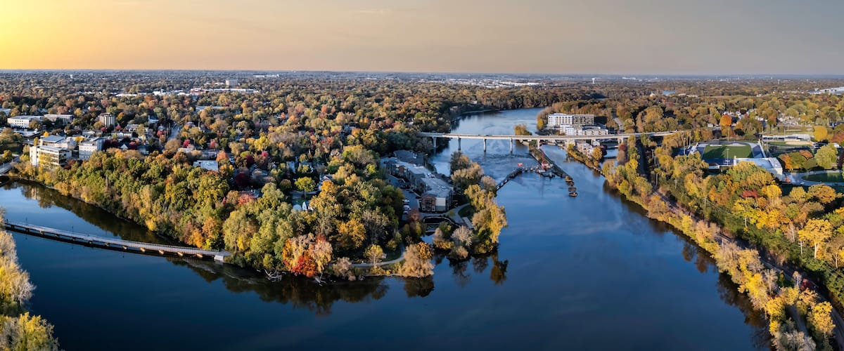 Appleton Wisconsin Fox river view