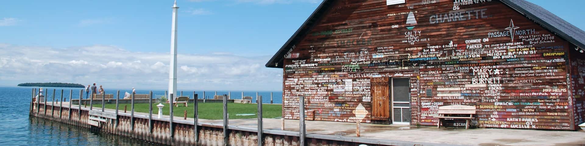 Door Peninsula featuring a coastal town, general coastal views and a house