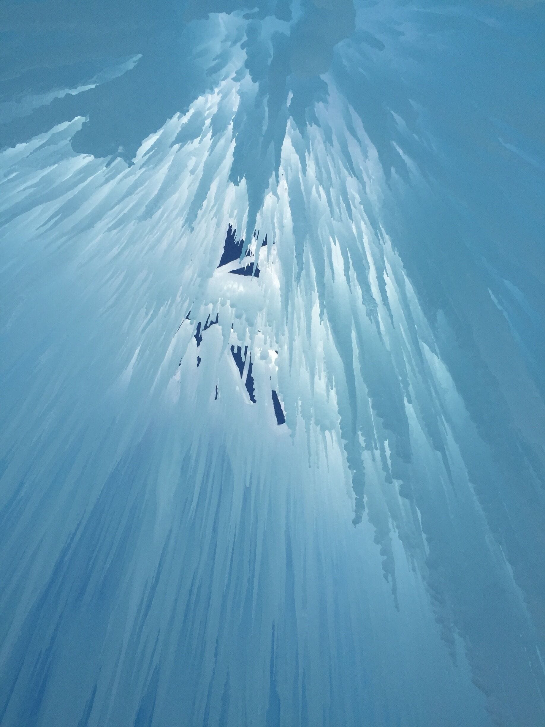 Ice castle at Wi Dells. 