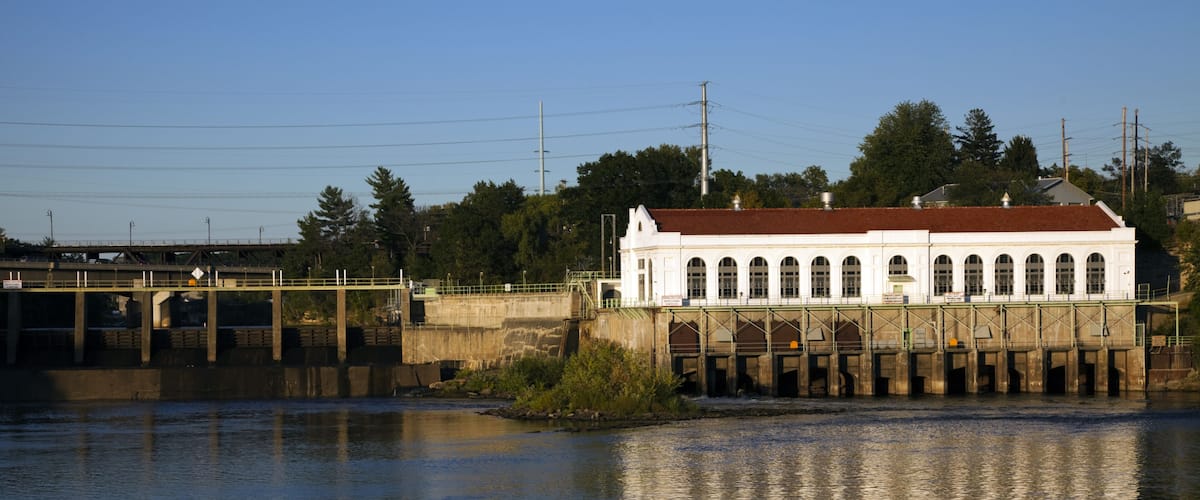 Dam in Wisconsin Dells, Wisconsin