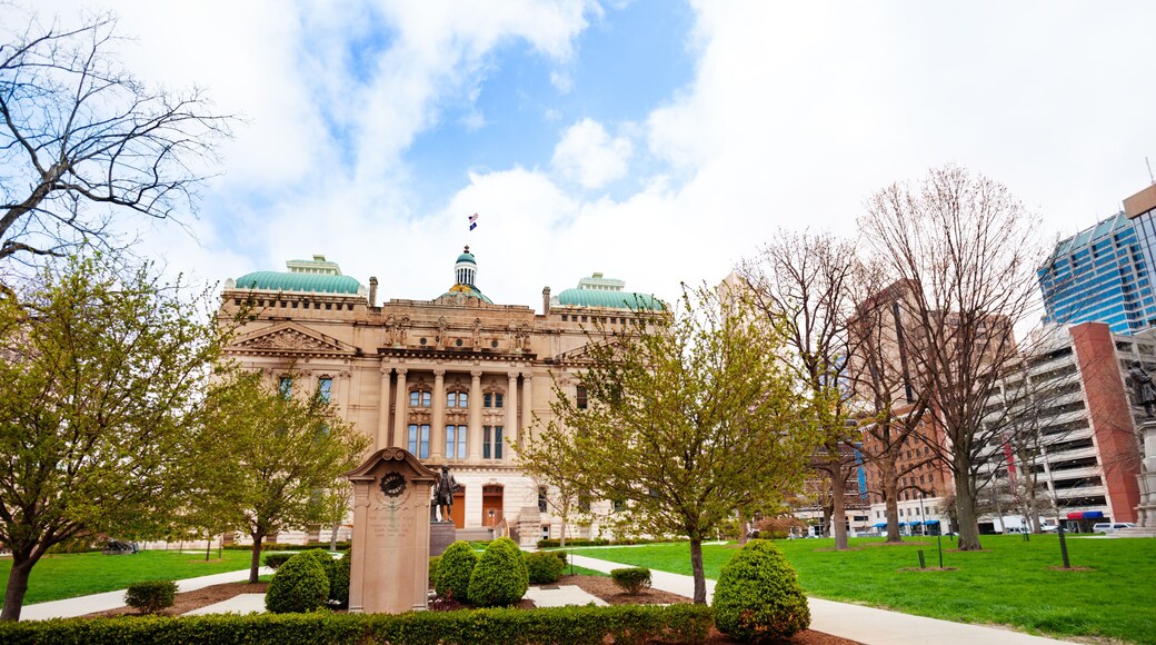Indiana Statehouse building in Indianapolis, USA