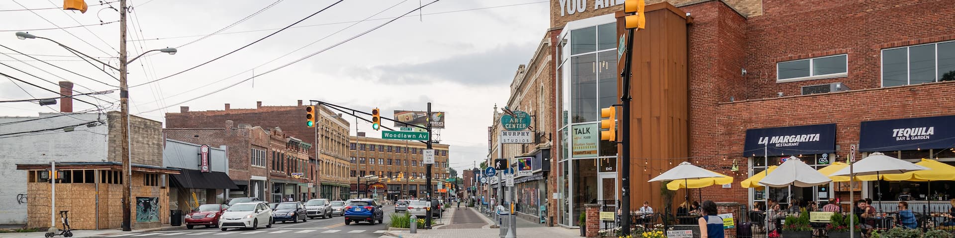 Downtown Indianapolis showing cuddly or friendly animals and street scenes as well as an individual femail