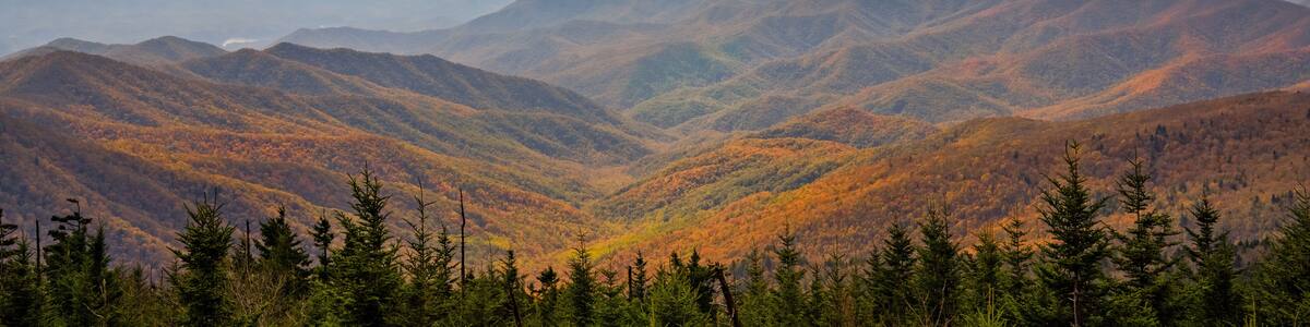 smoky mountains int he fall
