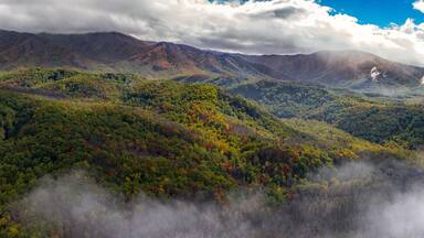 smoky mountains int he fall