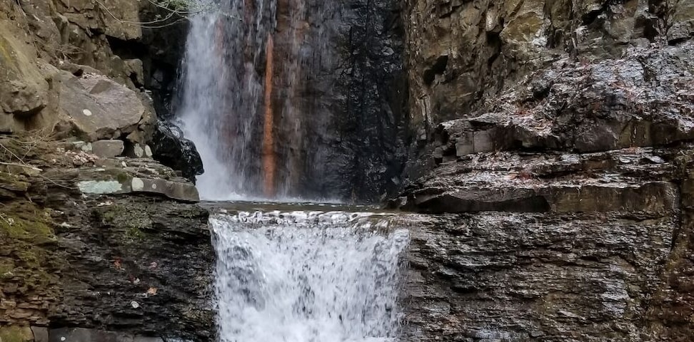One of the many falls at The Triple Falls trail