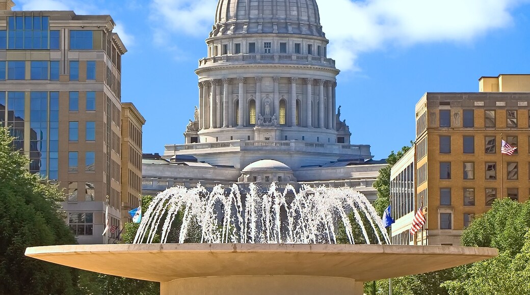 Wisconsin State Capitol building, view from Monona Terrace rooftop.; Shutterstock ID 5305432