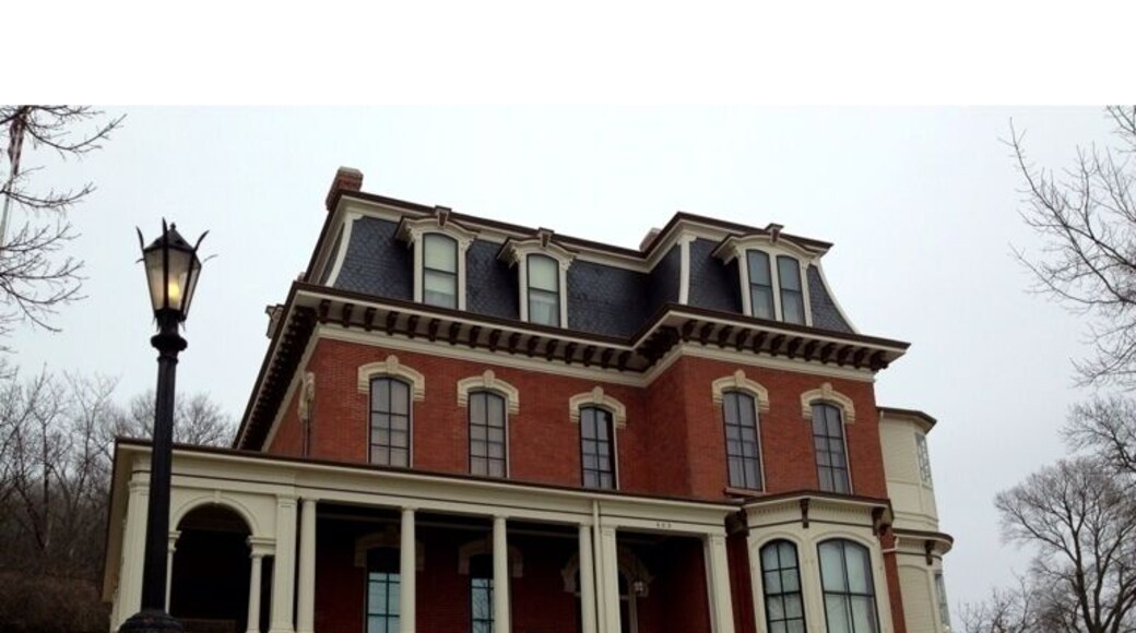 The Victorian manor of General Dodge, famous Civil War General and railroad executive who played a large part in the construction of the Transcontinental Railroad.