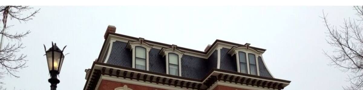 The Victorian manor of General Dodge, famous Civil War General and railroad executive who played a large part in the construction of the Transcontinental Railroad.