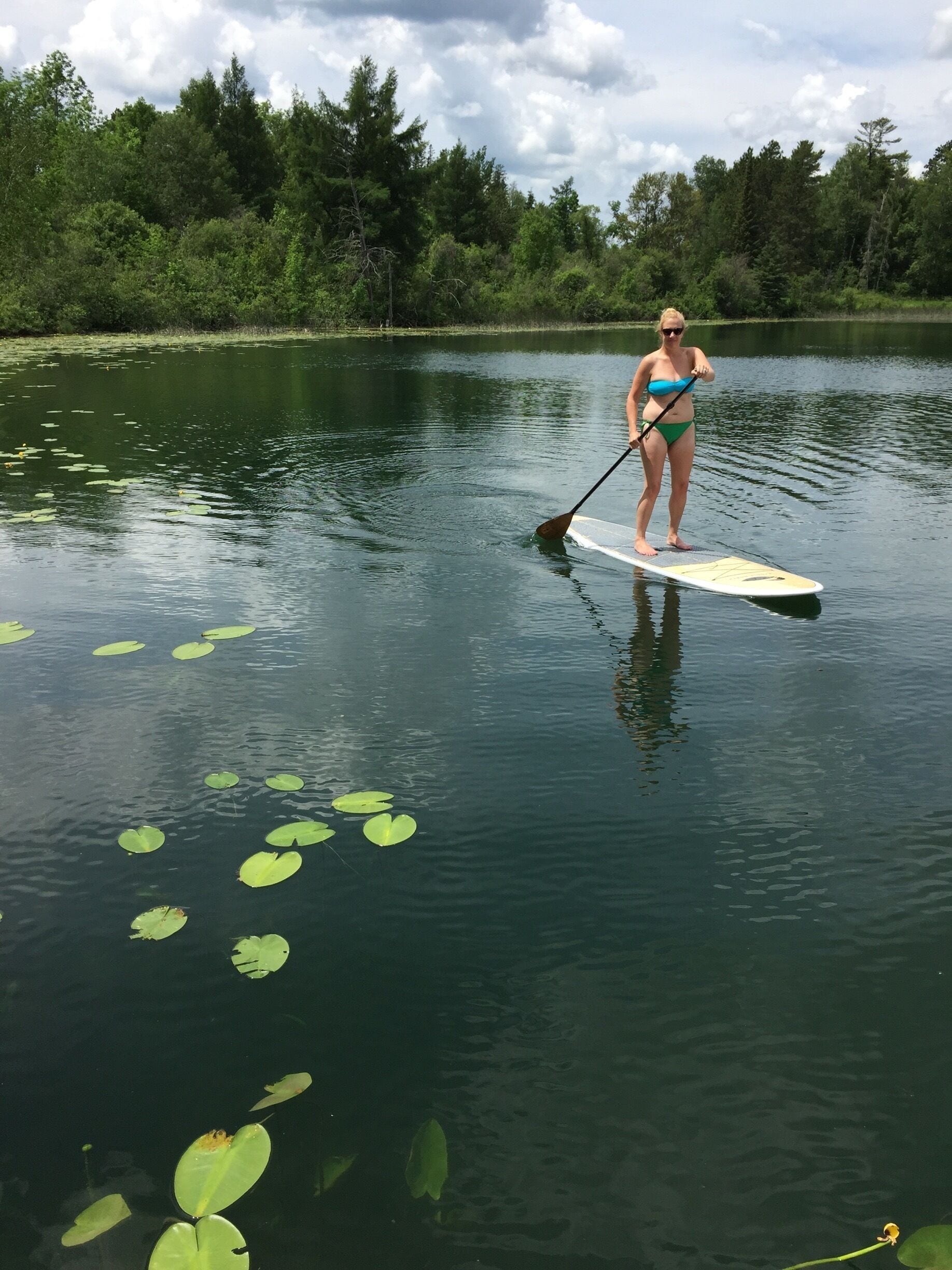 1st paddle on the new board #waterlust
