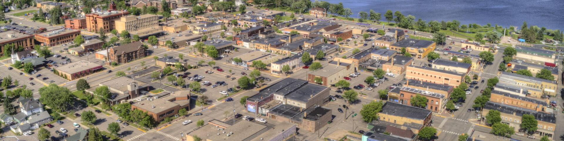 Bemidji is a Town in Central Minnesota on the Shores of a Lake with the same Name