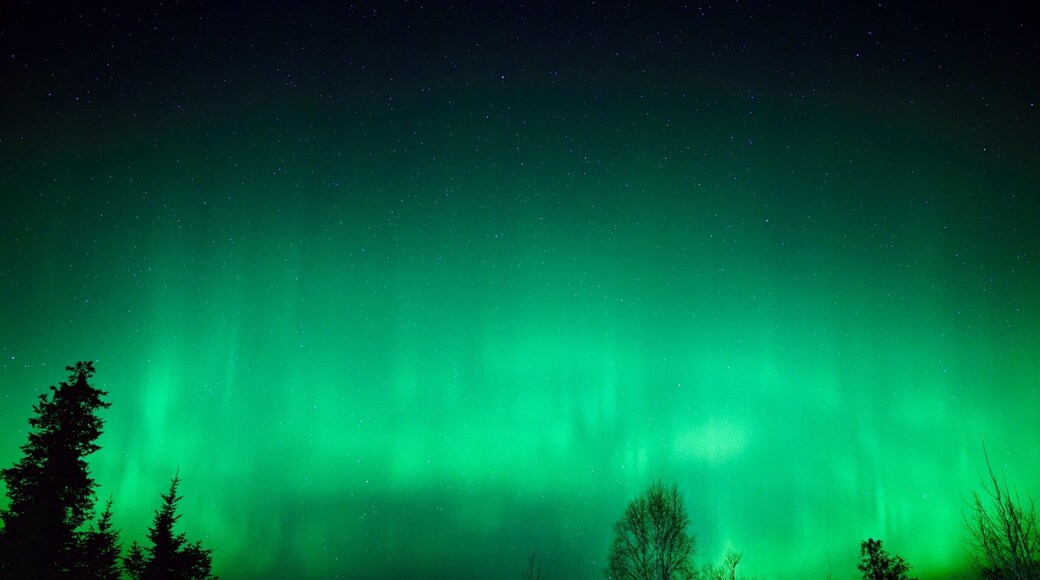 Northern lights on Gunflint Lake. #colorful
