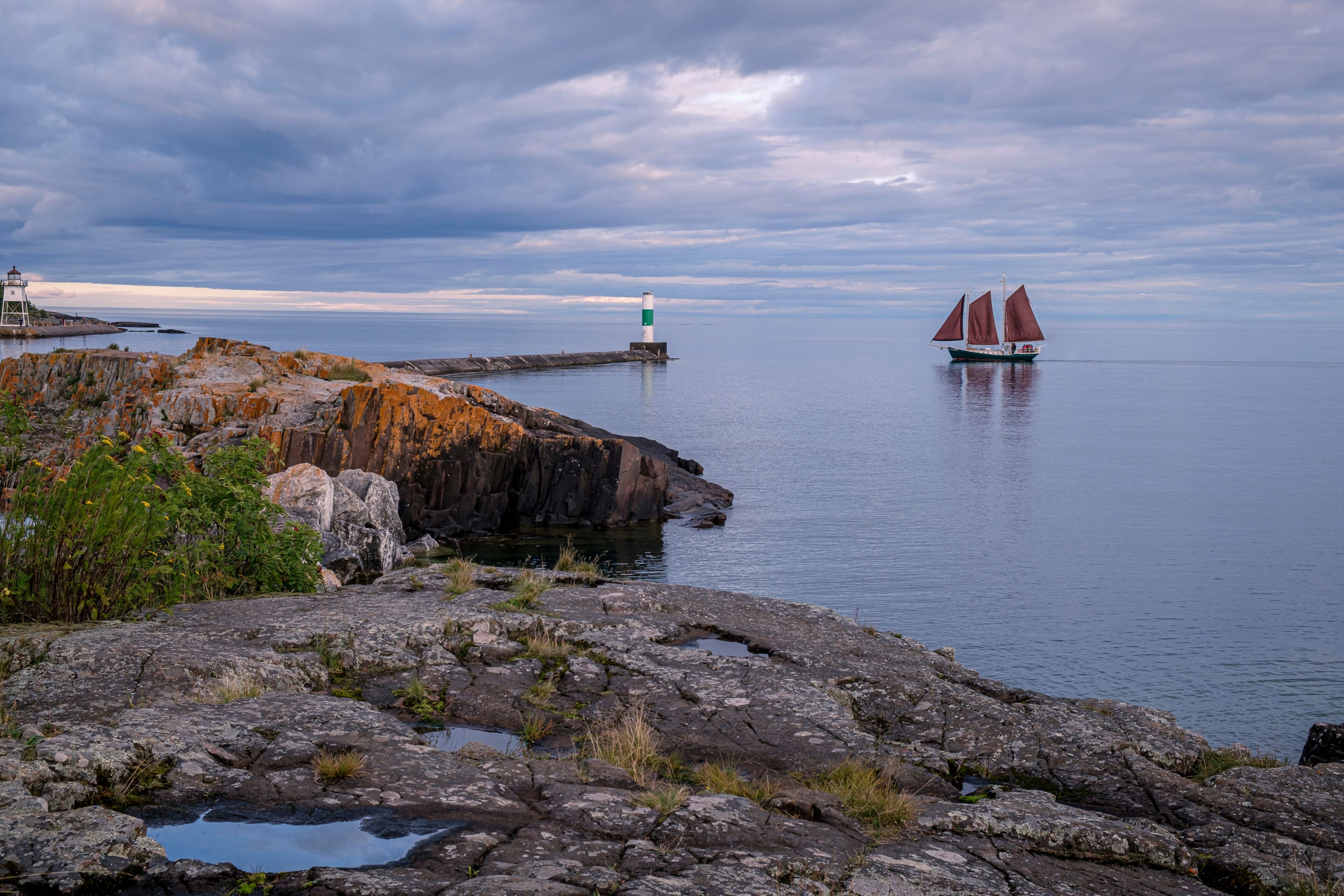 North Shore of Lake Superior at Grand Marais, MN