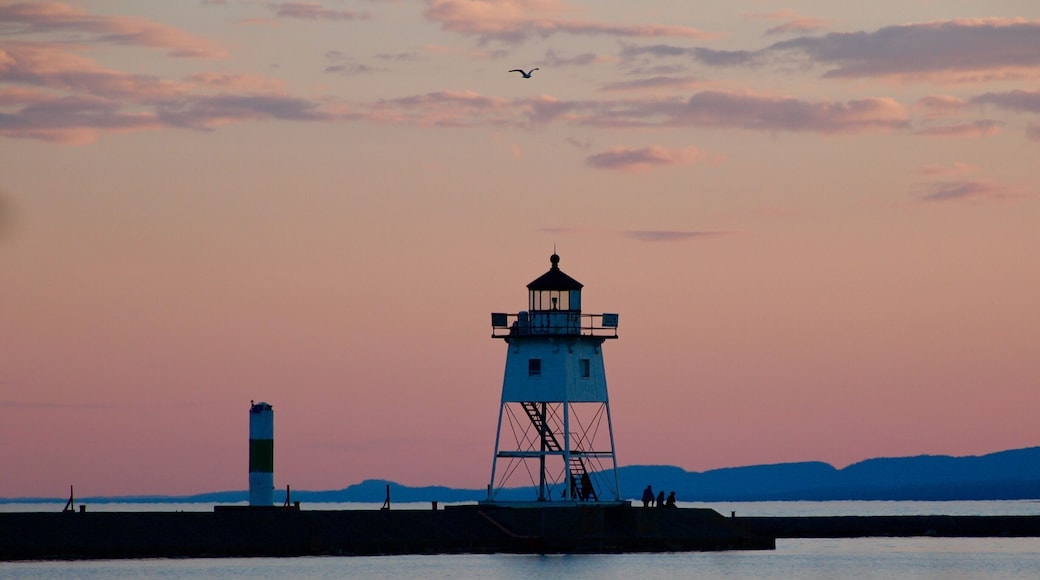 Lighthouse on harbor