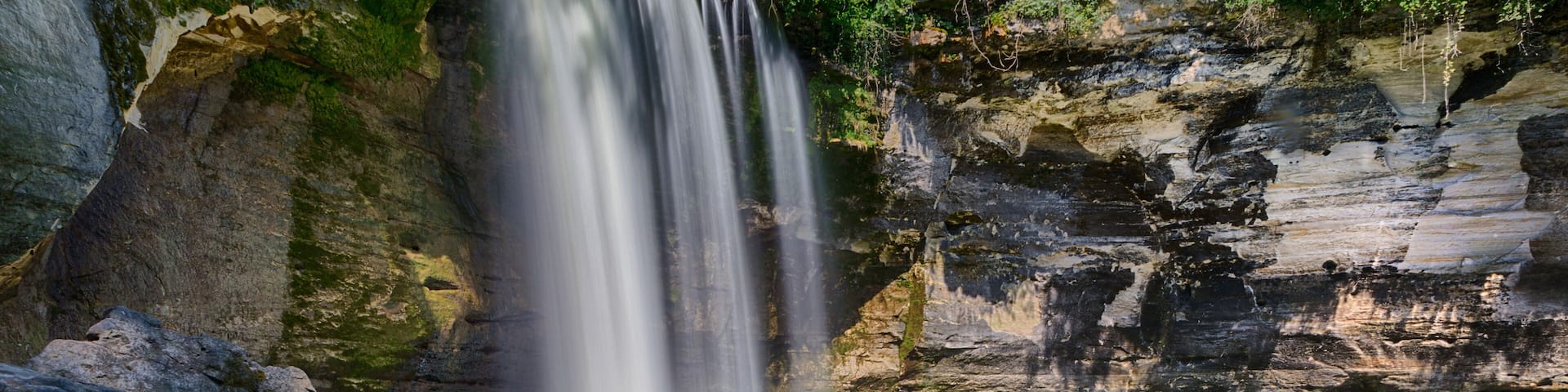 Beautiful shot of Minneopa Falls in Minnesota