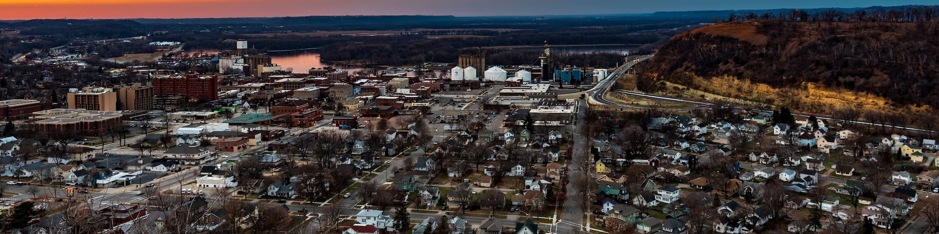 Sunset over Red Wing