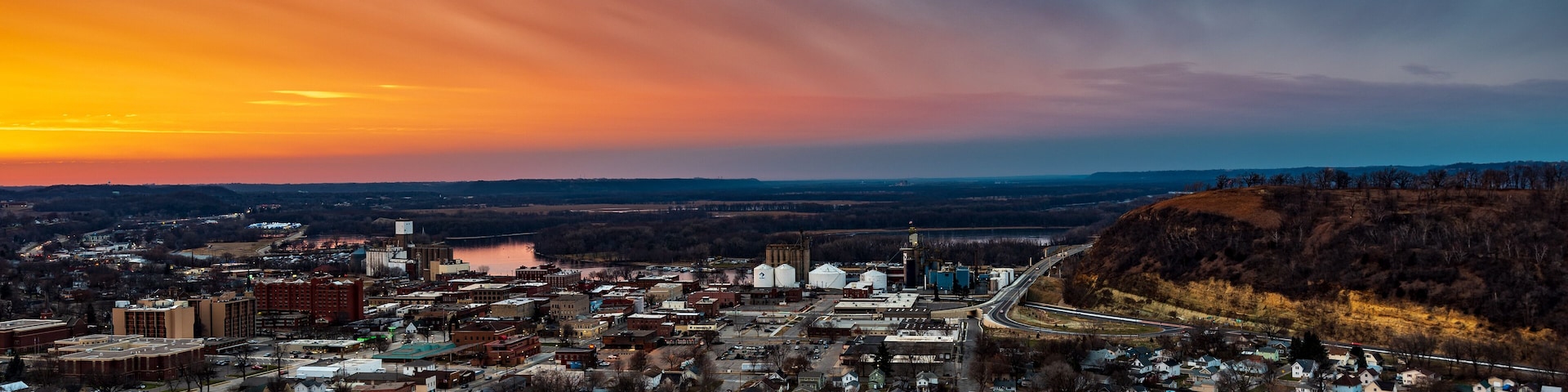 Sunset over Red Wing