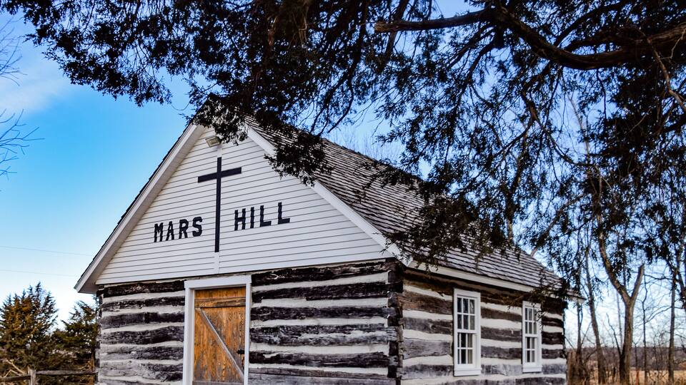 Historic Mars Hill Church in Iowa