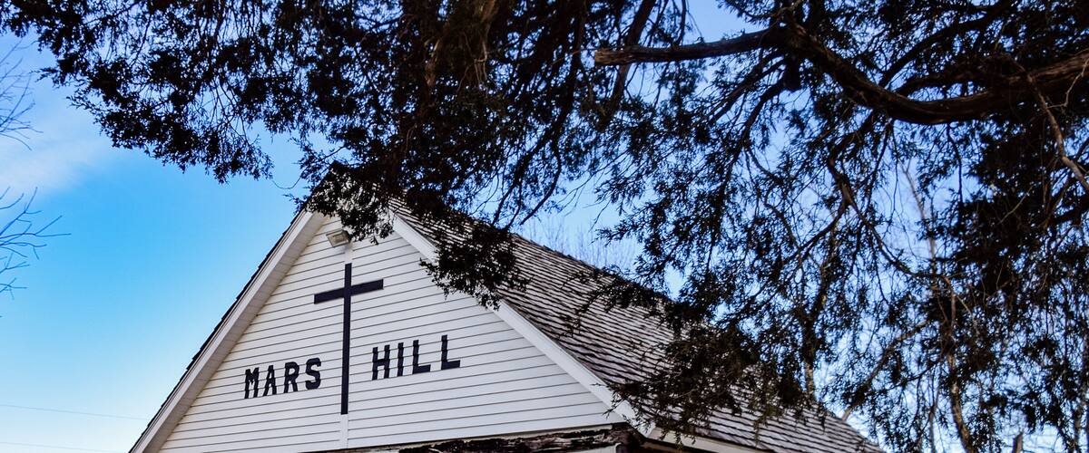 Historic Mars Hill Church in Iowa