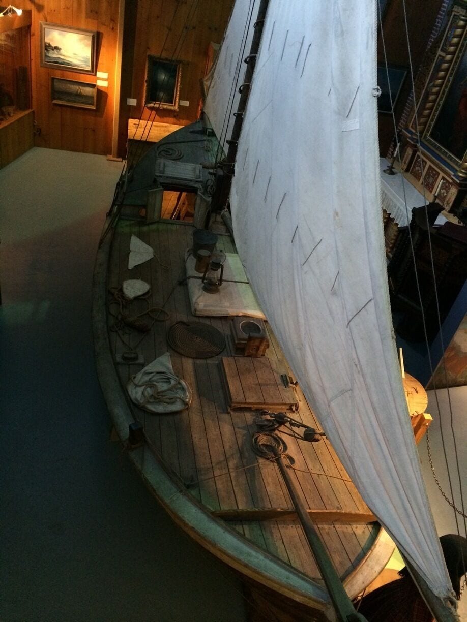 In 1933, two Norwegian brothers built this 25-ft yacht called the Tradewind and successfully sailed across the Atlantic Ocean and up the eastern U.S. Coast from Florida to New York. It was the smallest boat at its time to achieve such a feat. 