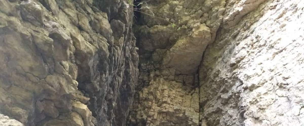 The Ice Cave is located at the top of a stone stairway and tucked within the rocky hillside. Bring a flashlight and explore! Most of the cave is now closed so only a few caverns remain, but the trek is still worth it! #localgem
