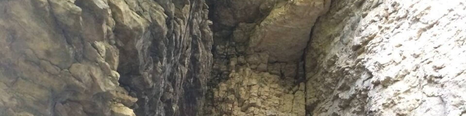 The Ice Cave is located at the top of a stone stairway and tucked within the rocky hillside. Bring a flashlight and explore! Most of the cave is now closed so only a few caverns remain, but the trek is still worth it! #localgem