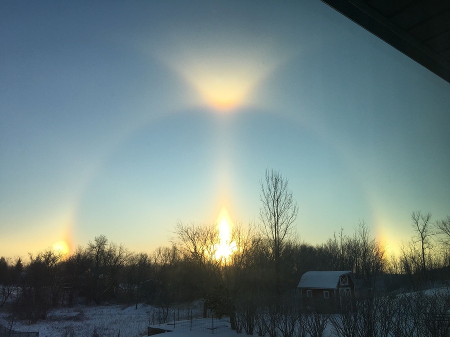 Sun dog.