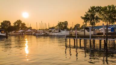 Boat Marina Sunset