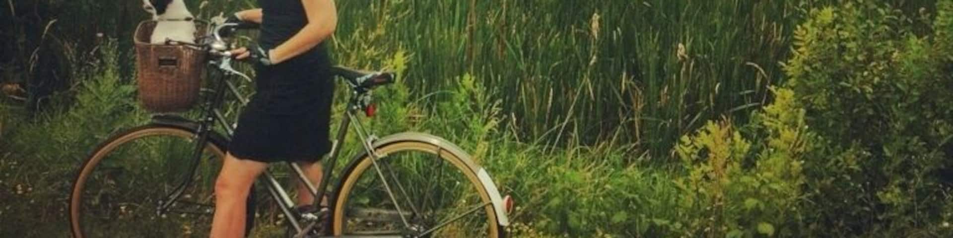 Biking with my wife Jackie on the Dakota Rail bicycle path not far from Lake Minnetonka. A beautiful day!