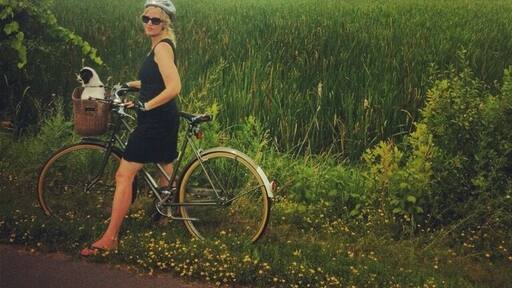 Biking with my wife Jackie on the Dakota Rail bicycle path not far from Lake Minnetonka. A beautiful day!