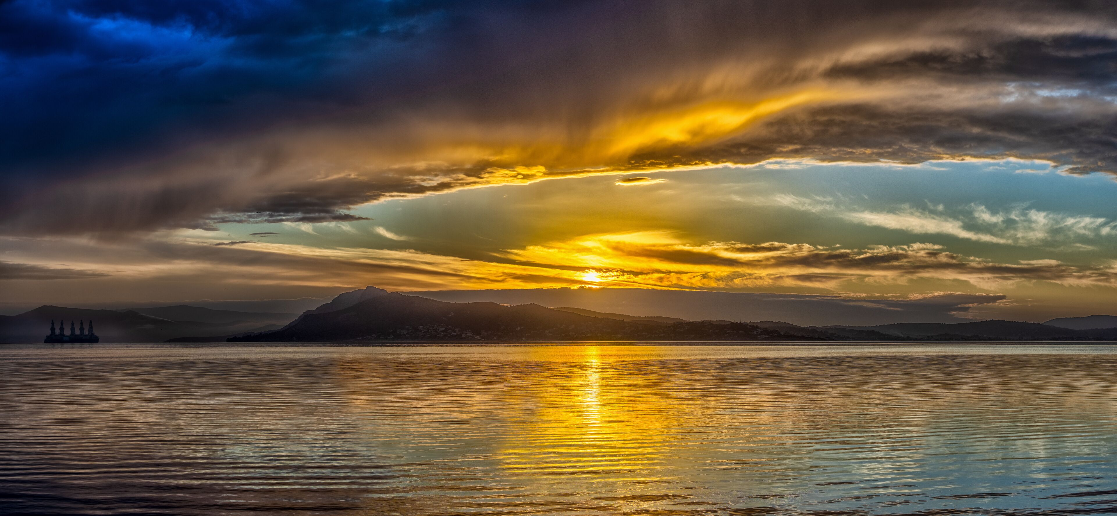 Sunset Gulf of Elefsina