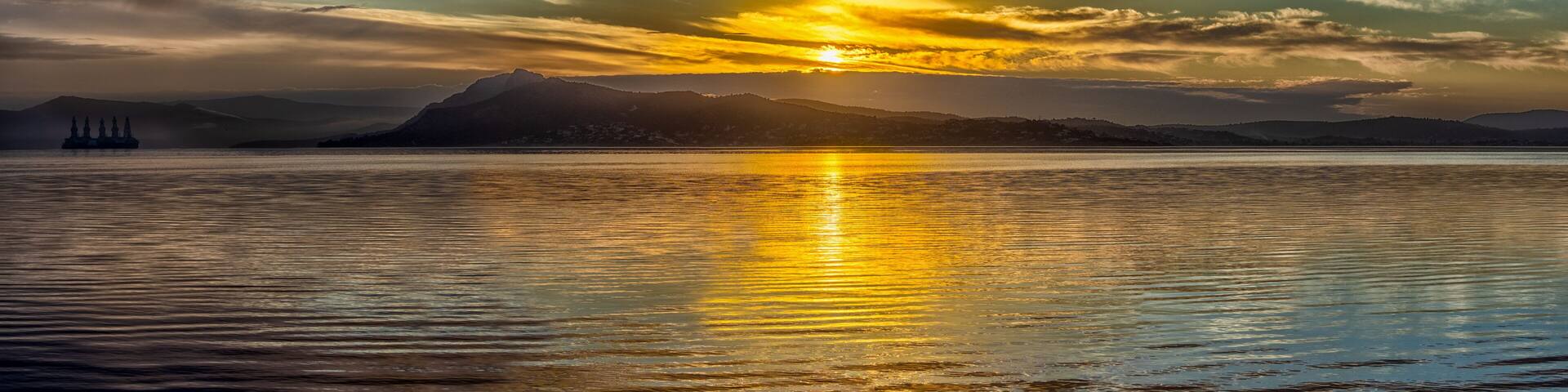 Sunset Gulf of Elefsina