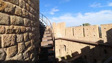 Castillo de Farners en Santa Coloma de Farners, en la comarca de la Selva (Girona)