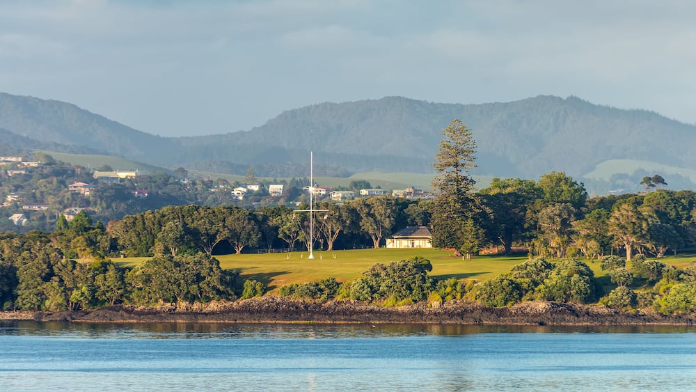 Waitangi treaty grounds in Paihia, Northland, New Zealand