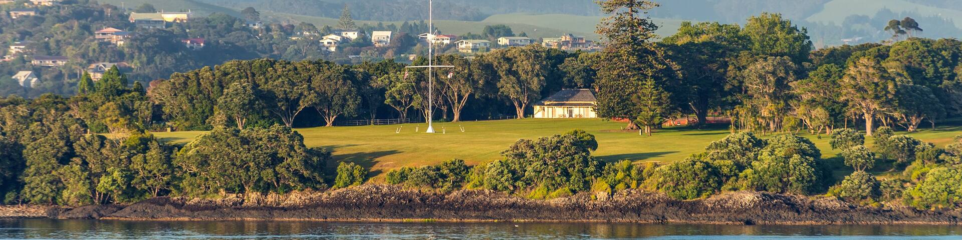 Waitangi treaty grounds in Paihia, Northland, New Zealand